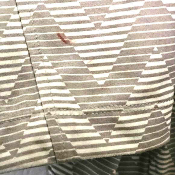 Merrell Womens Opti Wick Full Zip Jacket XL Grey White Chevron SPF Outdoor Sport - Picture 7 of 7